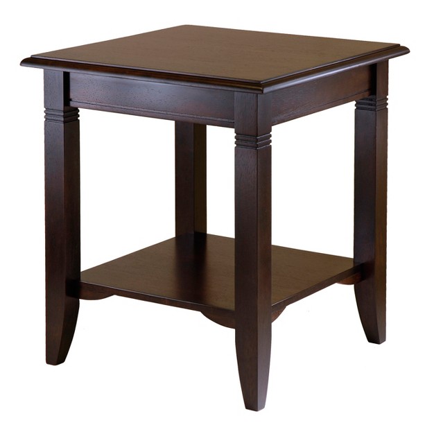 Nolan End Table Cappuccino Winsome