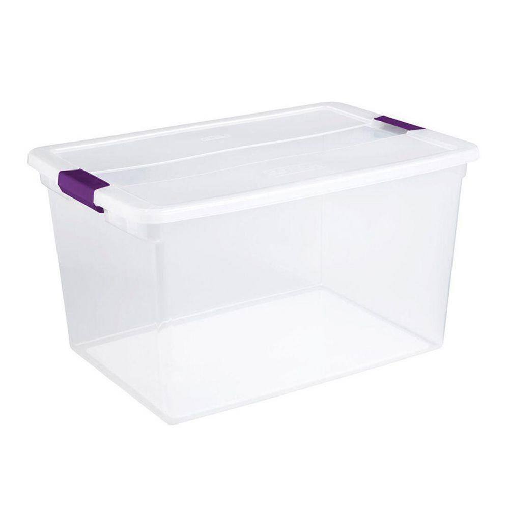 Sterilite 66 Qt. ClearView Latch Box Storage Bin Container (24-Pack) 24 x 17571706