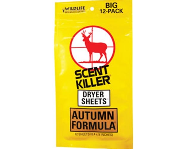 Wildlife Research Center Scent Killer Autumn Formula Dryer Sheets - 12  Pack - 580