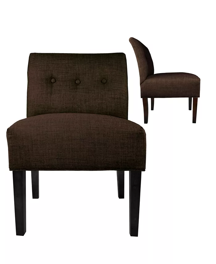 MJL Furniture Designs Samantha Button Tufted Upholstered Accent Chair