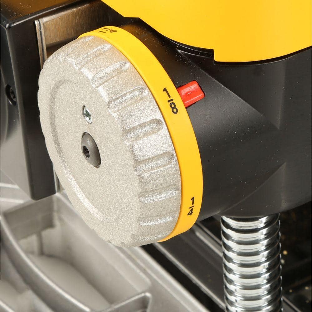 DEWALT 15 Amp Corded 13 in. Heavy-Duty 2-Speed Thickness Planer with (3) Knives, In Feed Table and Out Feed Table DW735X