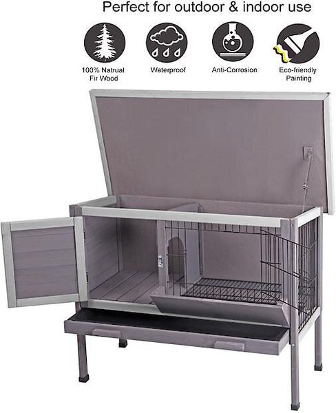 Aivituvin 28-in Indoor Rabbit Hutch