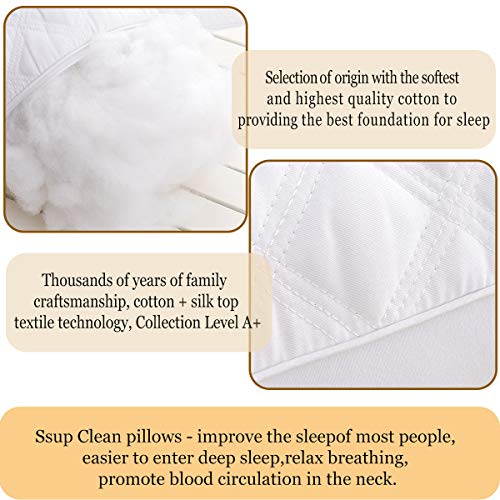 Set-2 Premium Soft Down Alternative Pillow for Side and Back Sleeper Hypoallergenic