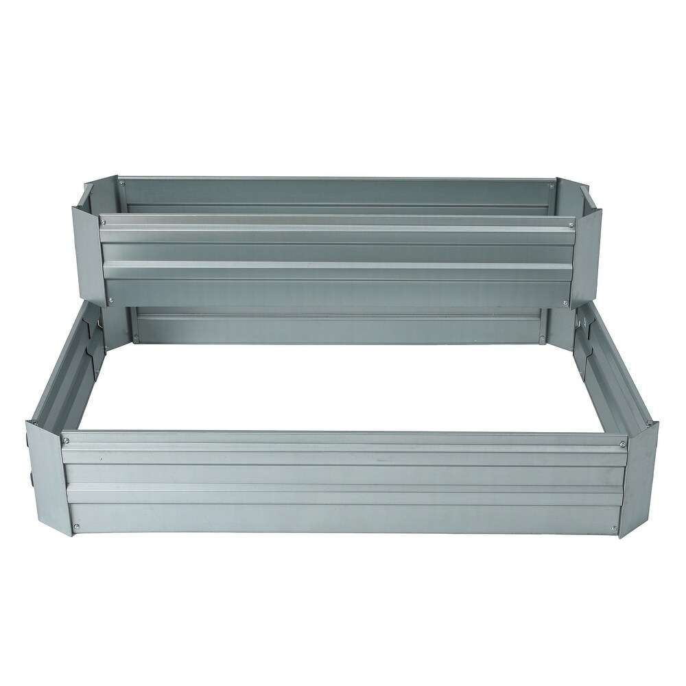 48 inch Two Tier Galvanized Raised Garden Bed