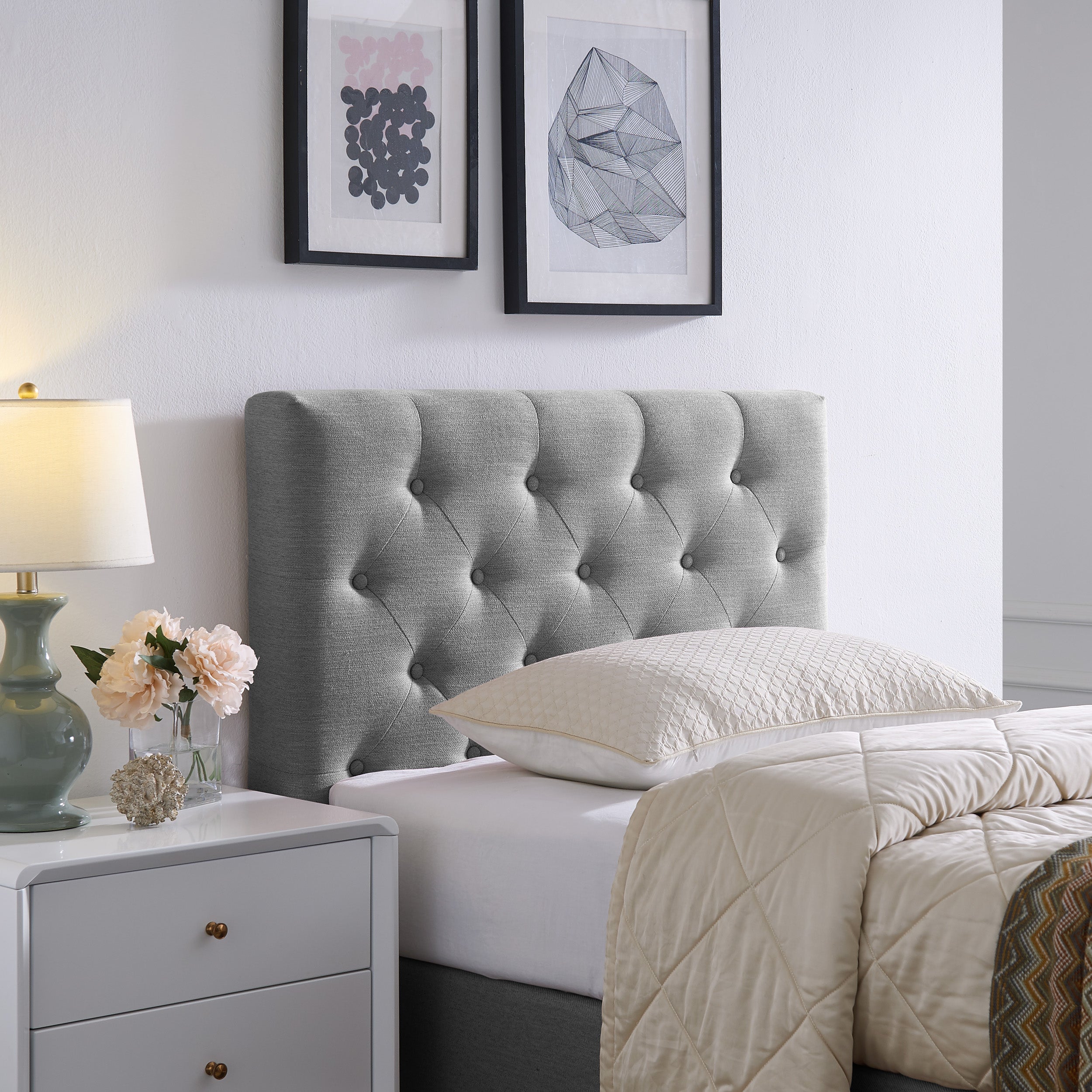 Agnes Contemporary Upholstered Headboard