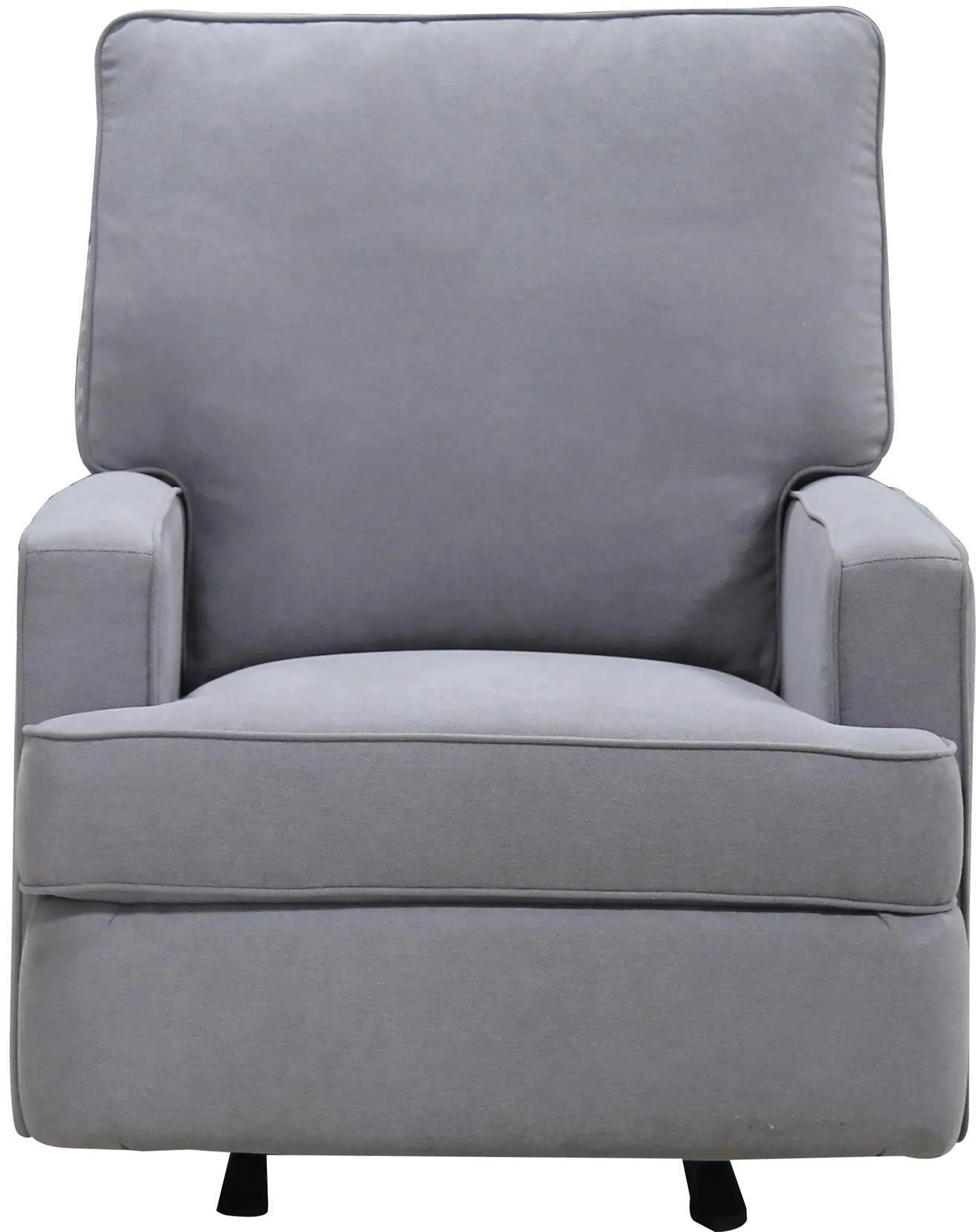 Shella Gray Nursery Rocker Recliner