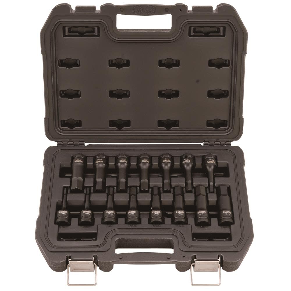 DEWALT 15 Piece 1/2 in Drive Combination Impact Hex Bit Socket Set DWMT19233 from DEWALT