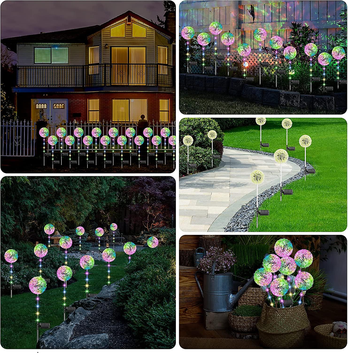 2 Pack 36 Led Solar Garden Lights