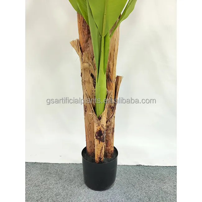 Customization Reality  Plastic 180Cm Artificial Banana Leaves For Indoor Outdoor Decoration Artificial Trees