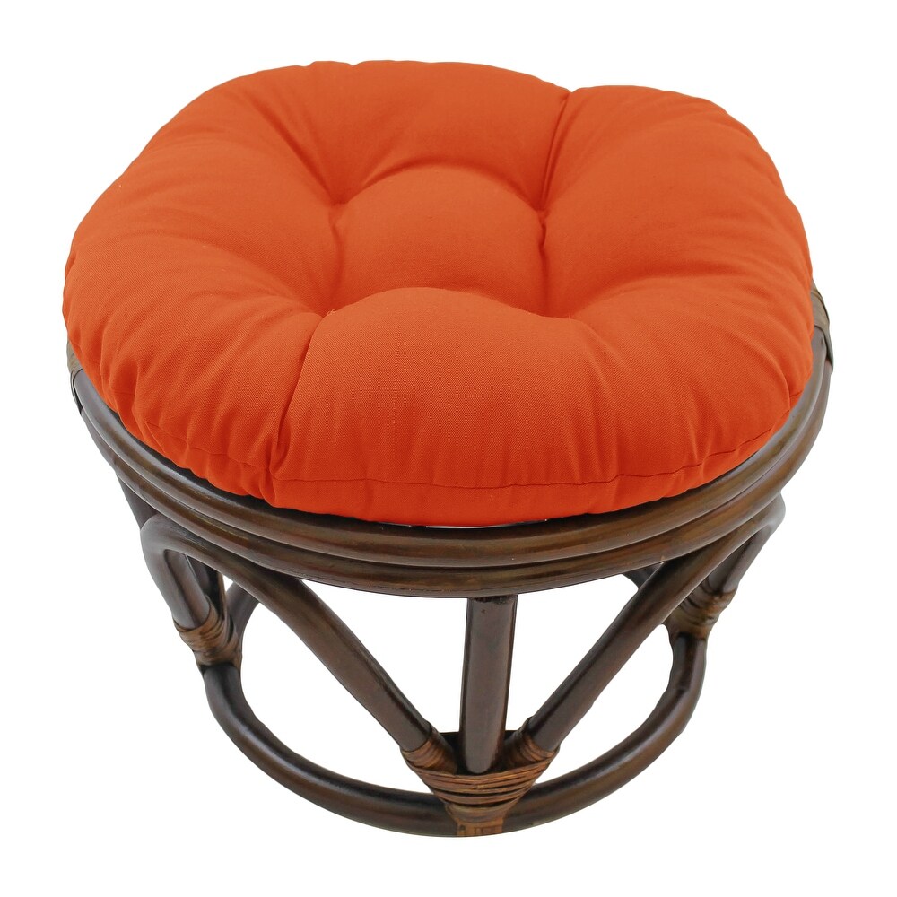 18 inch Round Twill Footstool/Ottoman Cushion (Cushion Only)   18 x 18