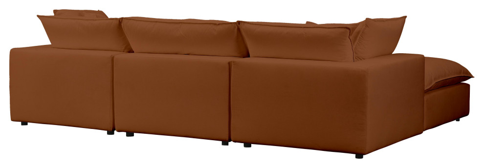 Cali Modular 4 Piece Sectional   Contemporary   Sectional Sofas   by TOV Furniture  Houzz