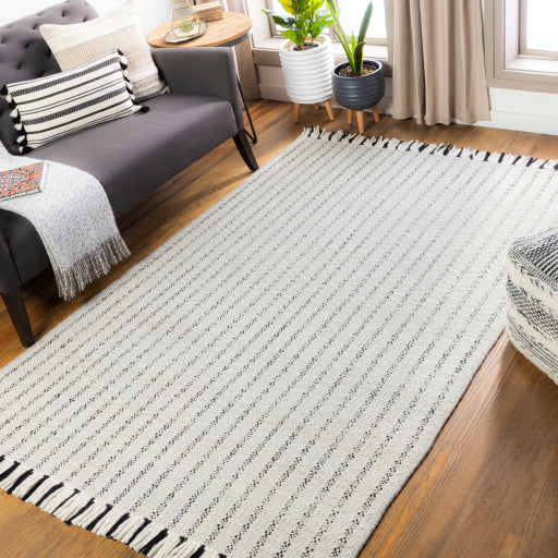 Reliance Striped Wool Grey Rug