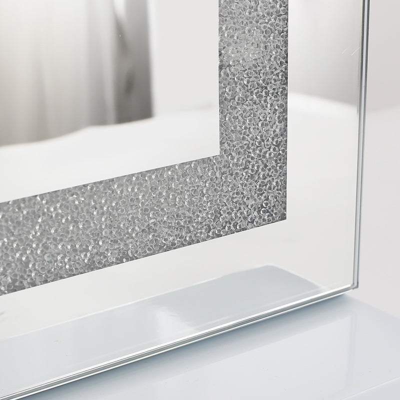 Crystal Hollywood Vanity Mirror with Bluetooth-Hollywood led strip Music Mirror  VNT-8058-CrystalBT