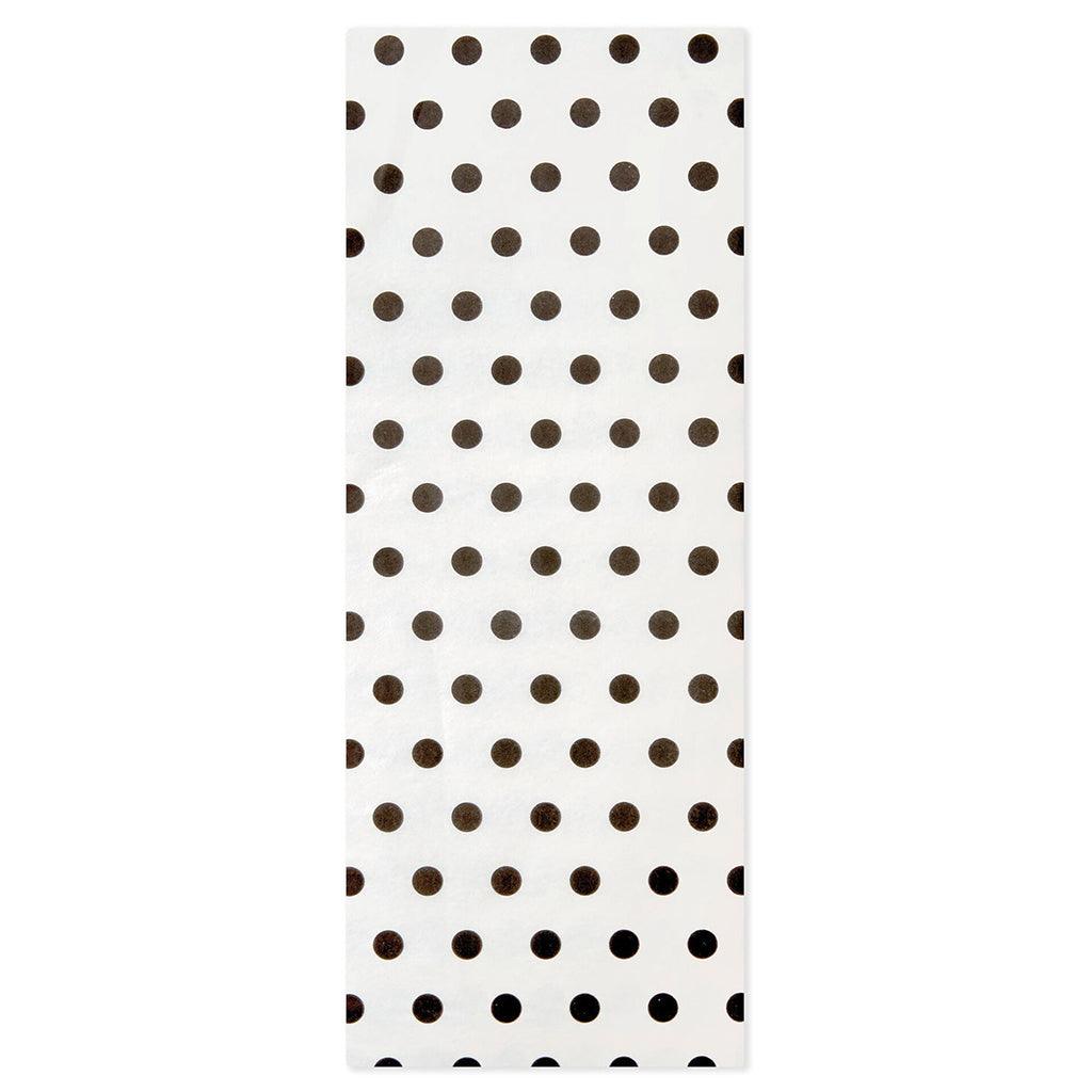 Hallmark  Black Dots on Ivory Tissue Paper, 6 sheets