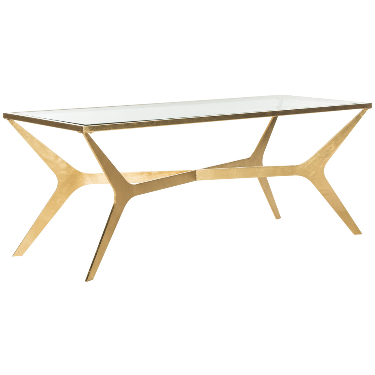 Safavieh Edythe Gold Leaf Coffee Table