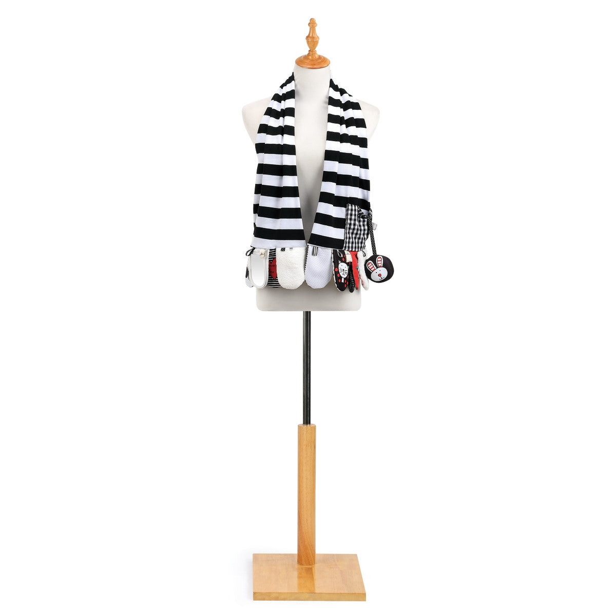 Mommy & Me Activity Scarf - Black and White