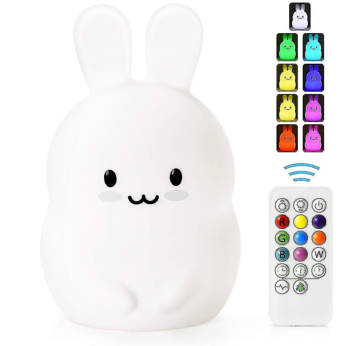 Led Children's Night Light， Rechargeable， With Touch Sensor And Remote Control