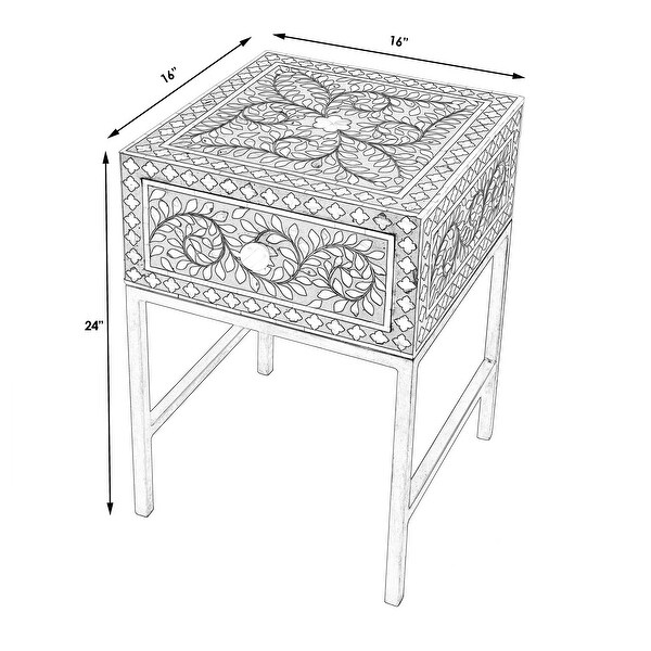 Butler Purgenia Mother Of Perl Side Table