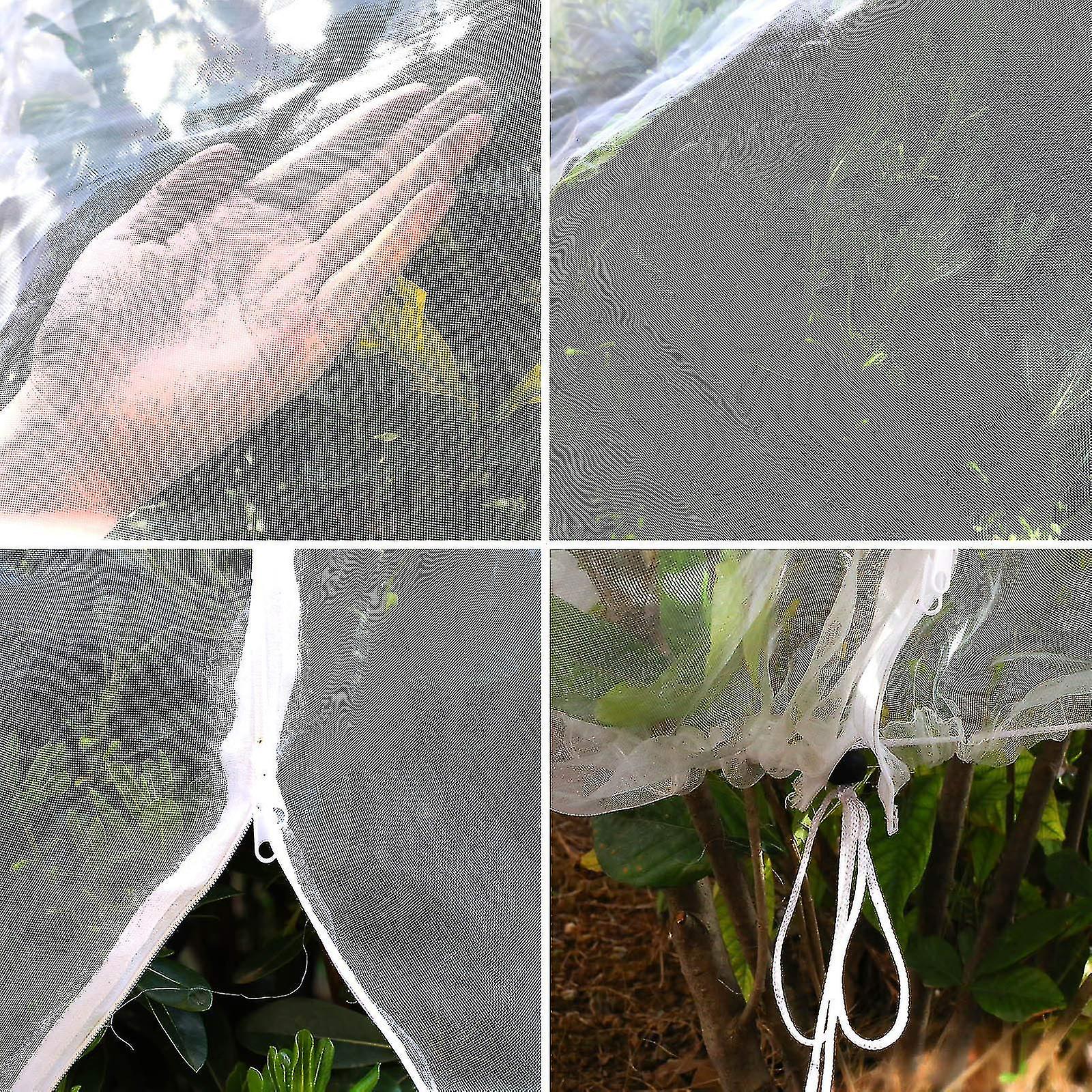 Large Garden Insect Netting Plant Cover With Zipper H In shape Bag Garden Bug Netting Plant Cover For Protecting Plant Fruits