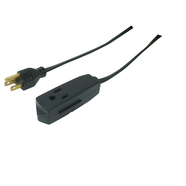 Woods 8 x27 Grounded Extension Cord Black