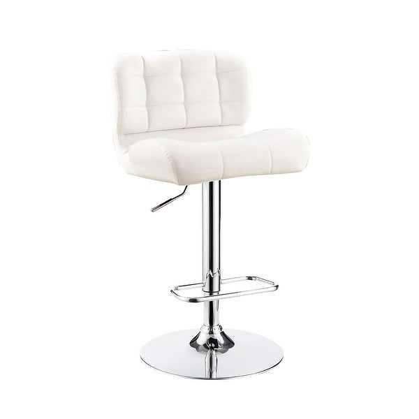 Leatherette and Metal Bar Stool