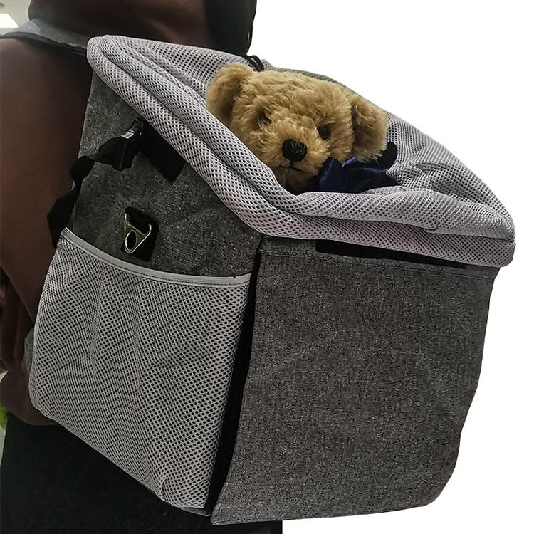 Foldable pet Shoulder Bag Bicycle support package breathable outdoor pet backpack Bike front basket portable pet Dog Cat bag