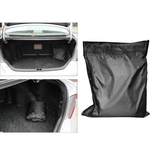 Unique Bargains Waterproof Heat Resistant With Driver Door Zipper And Reflective Strips Car Cover