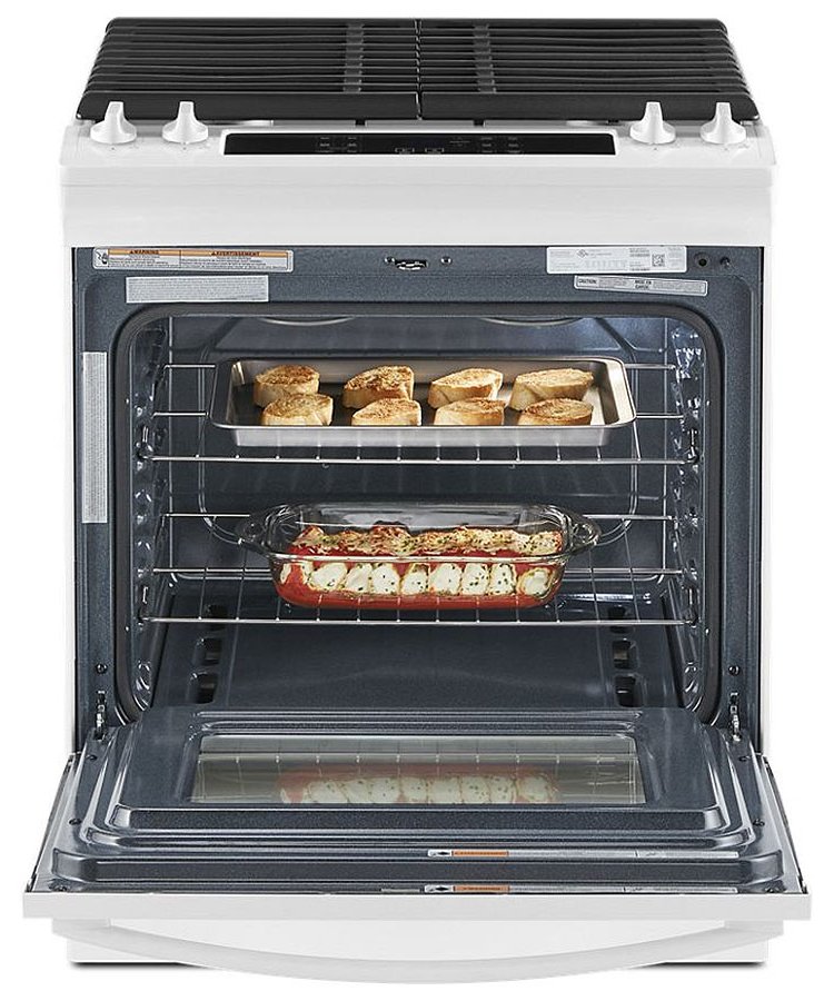 Whirlpool ADA 5 Cu. Ft. White Gas Range With Frozen Bake Technology