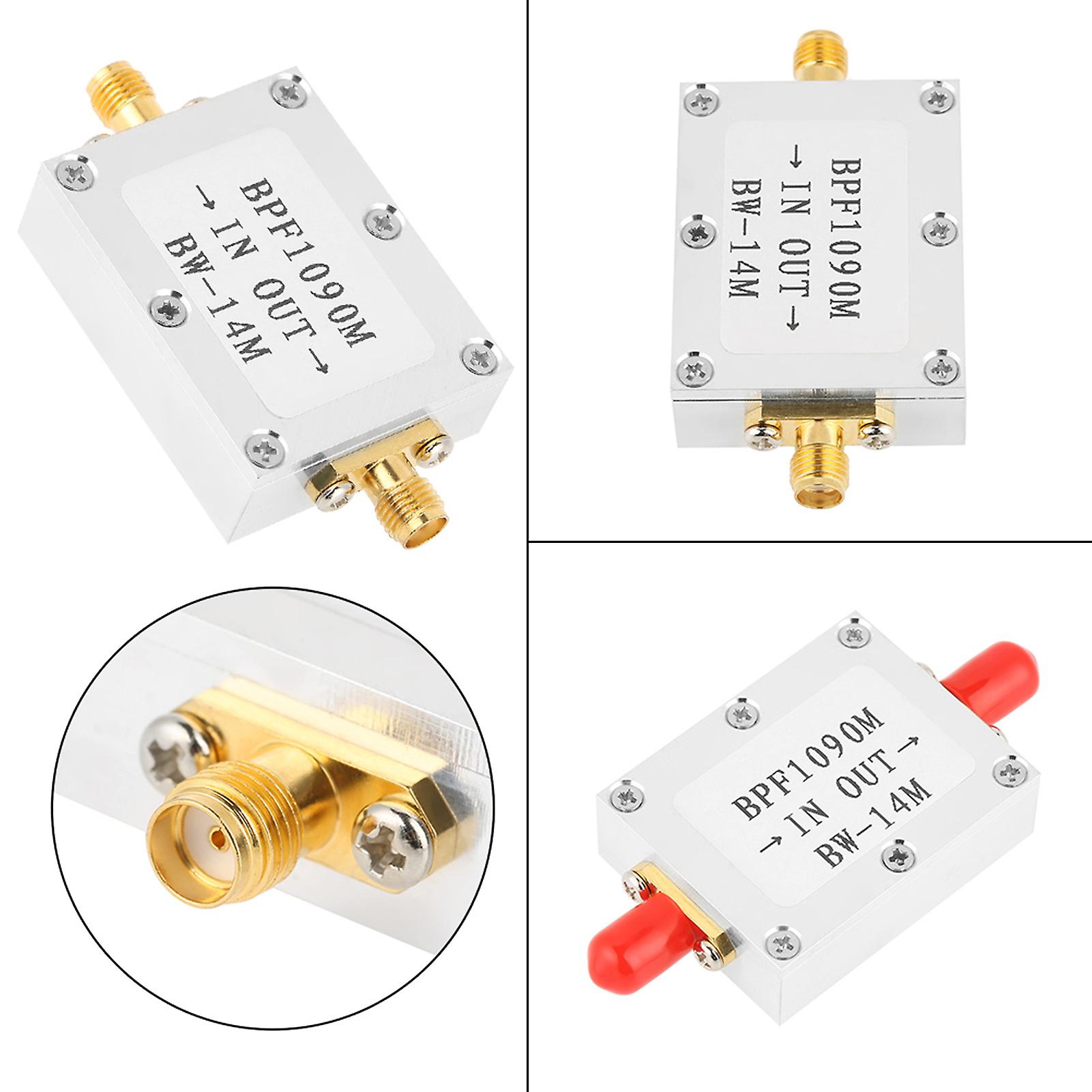 1 PCS 1090MHz ADS-B Aeronautical Bandwidth 14MHz SMA Interface Band pass Filter