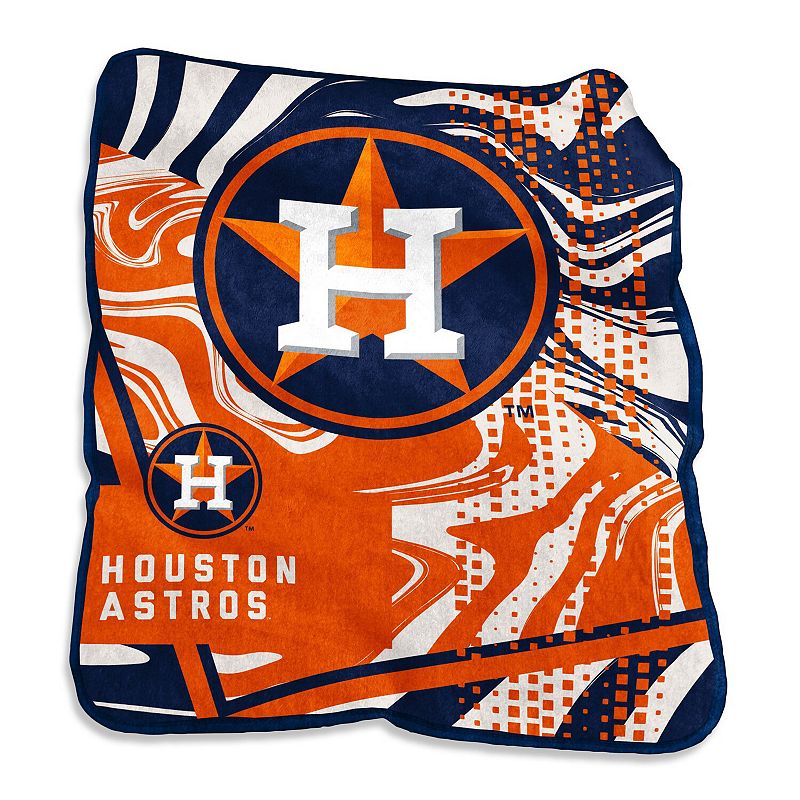 Houston Astros 50 x 60 Swirl Raschel Throw Blanket