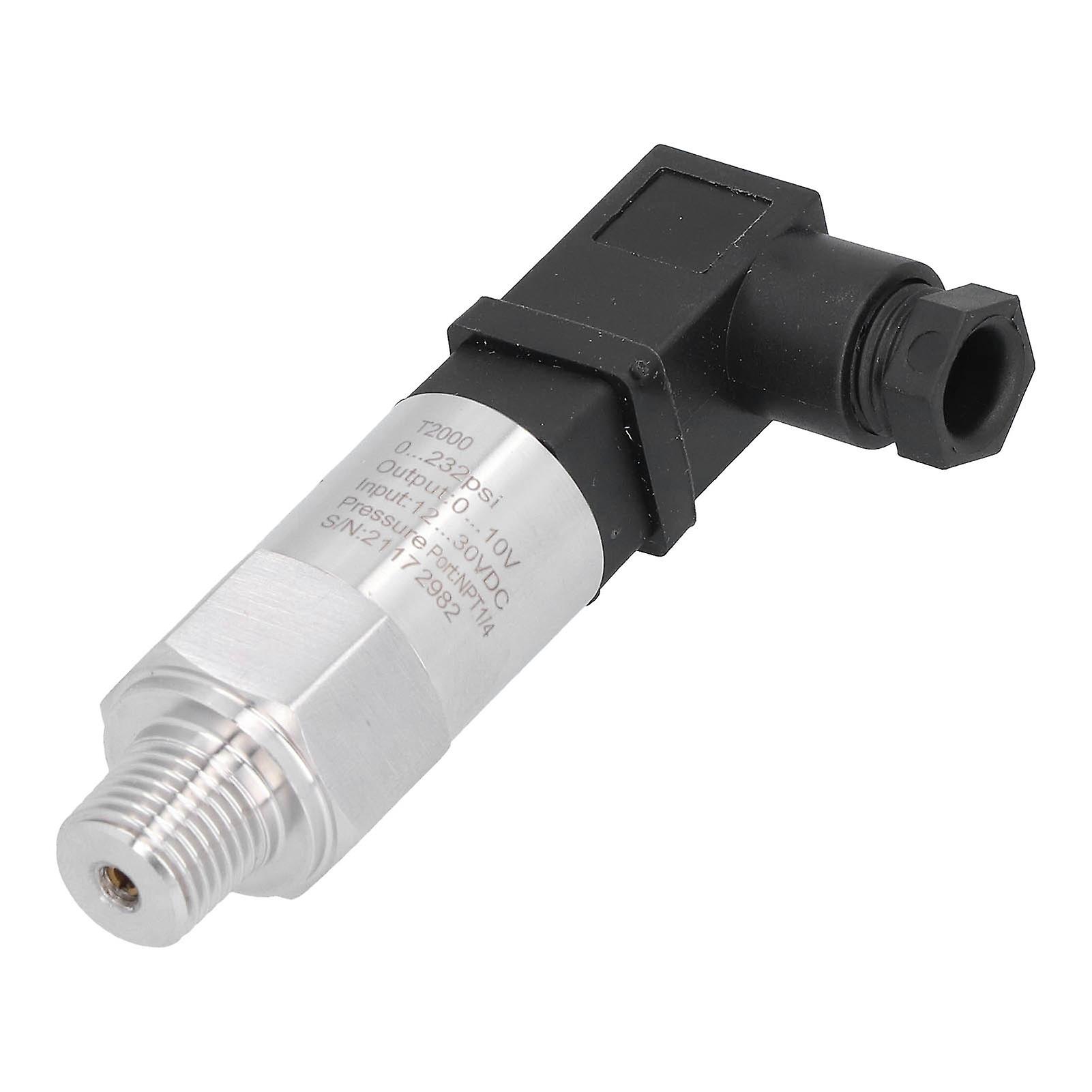 0232psi Pressure Transducer Sensor Asic Technology Anticorrosion Antiwear Pressure Transmitter Npt1/4 0-10v