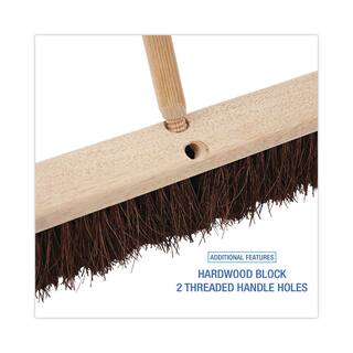 ProLine 24 in. Floor Brush Head with 3-14 in. Natural Palmyra Fiber BWK20124