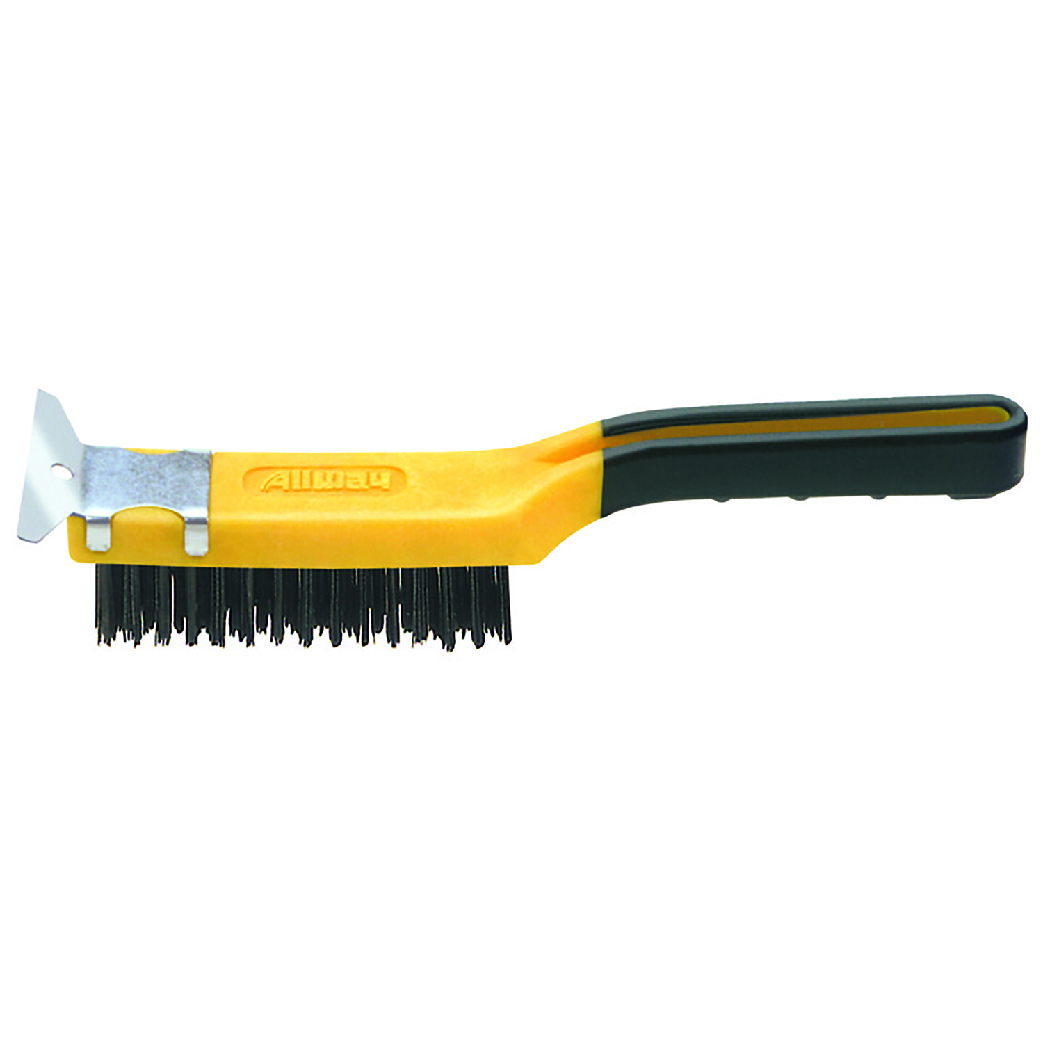 Allway 1-1/2 in. W X 11.5 in. L Carbon Steel Wire Brush with Scraper