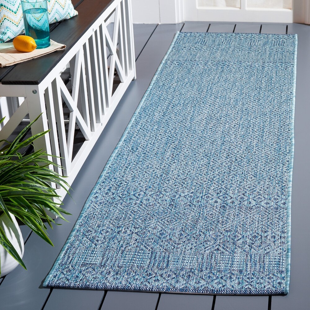 SAFAVIEH Courtyard Terezija Indoor/ Outdoor Waterproof Patio Backyard Rug