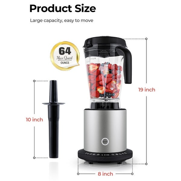 1500W Smoothie Maker High Power Blender with 10 Speeds - 8