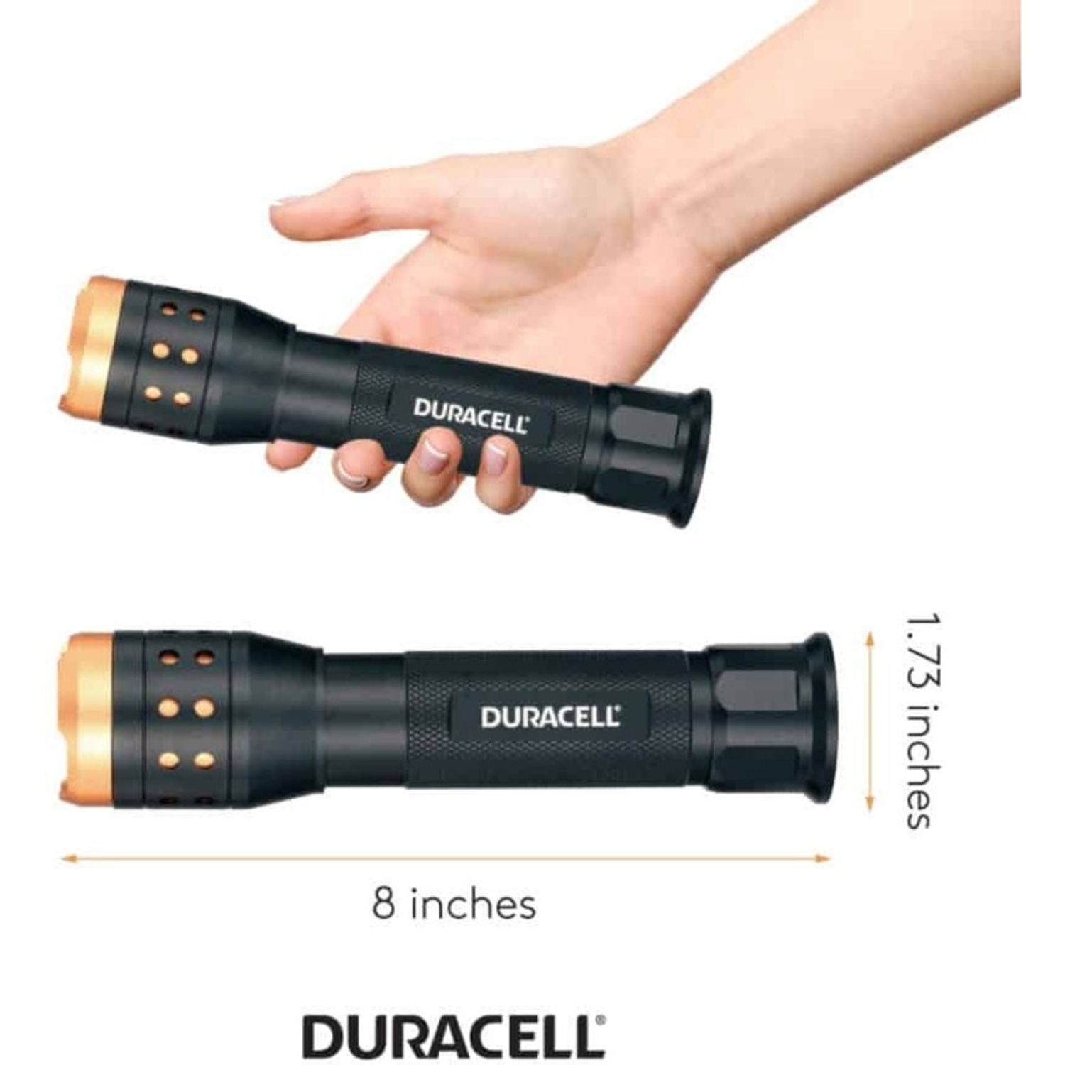 Aluminum Focusing LED Flashlight by Duracell Inc. DUR8272DF1000