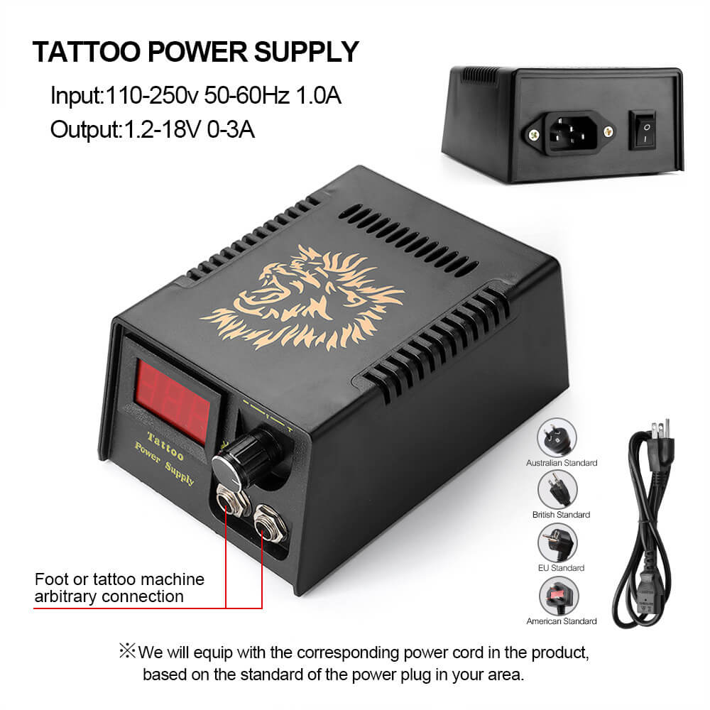 Bluerockt Tattoo Power Supply with LCD Digital Display