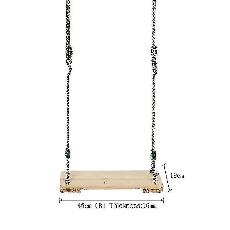 Cht-children's Swing Indoor And Outdoor Wooden Swing Toy ，45x19.5x1.6cm