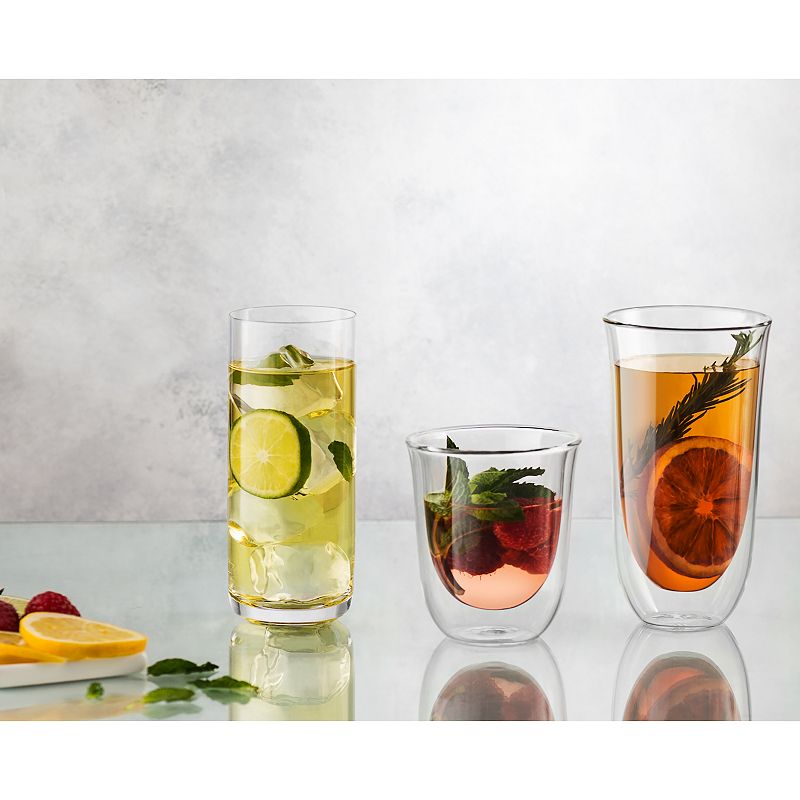 JoyJolt Spike 4-pc. Double Walled Insulated Glass Set