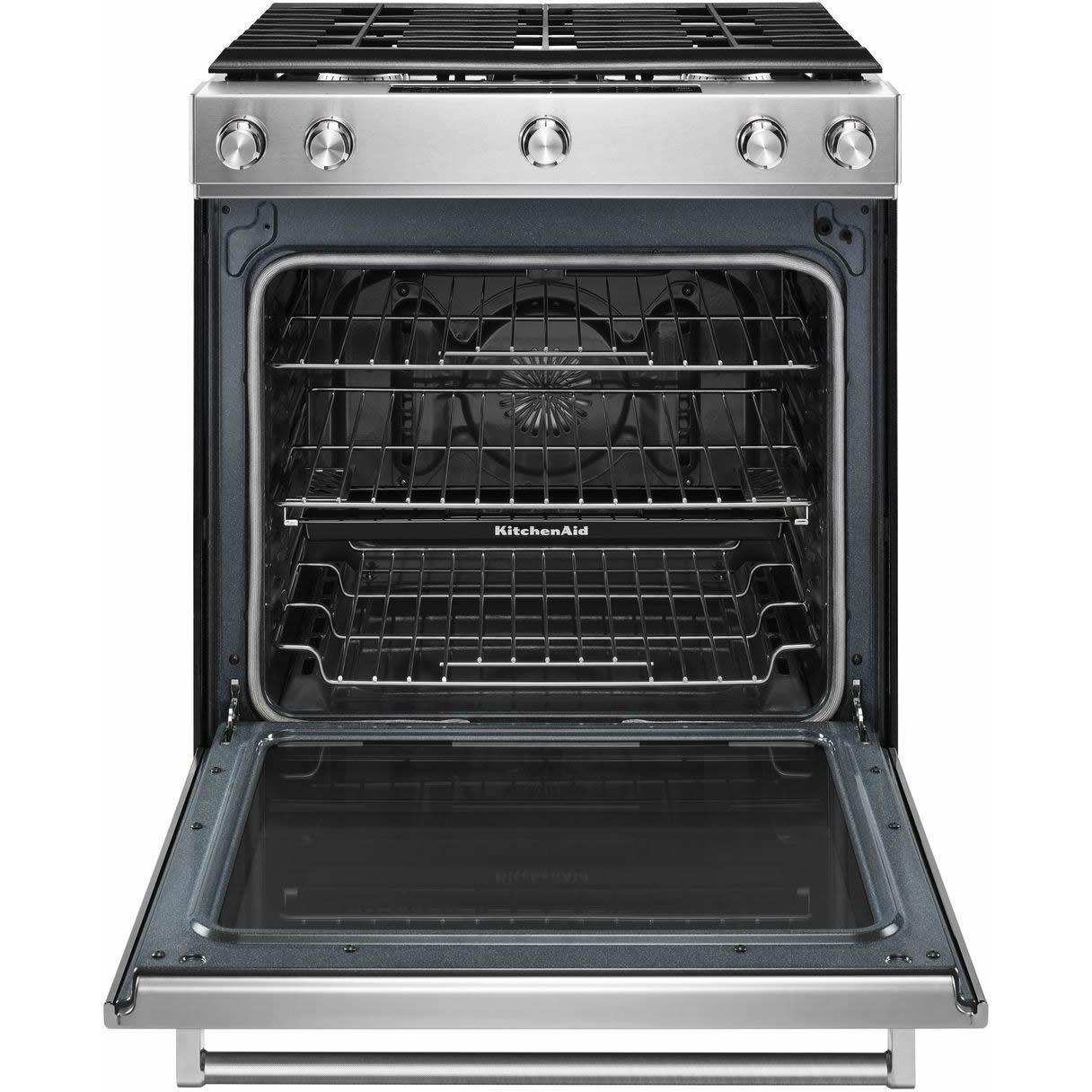 KitchenAid 30-inch Slide-In Gas Range KSGG700ESS