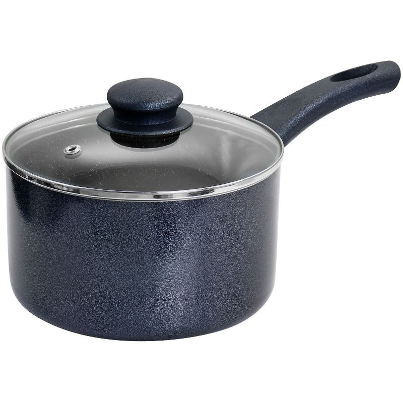 Oster Anetta 2.5 Quart Nonstick Saucepan with Lid in Navy Blue