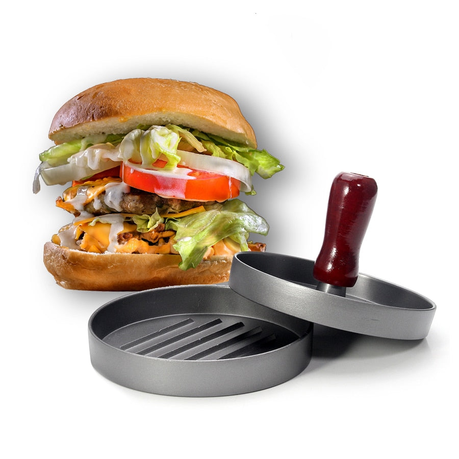 Hamburger Press, Non-Stick Burger Pres, Perfect Hamburger Mold Ideal for BBQ, Essential Kitchen & Grilling Accessories