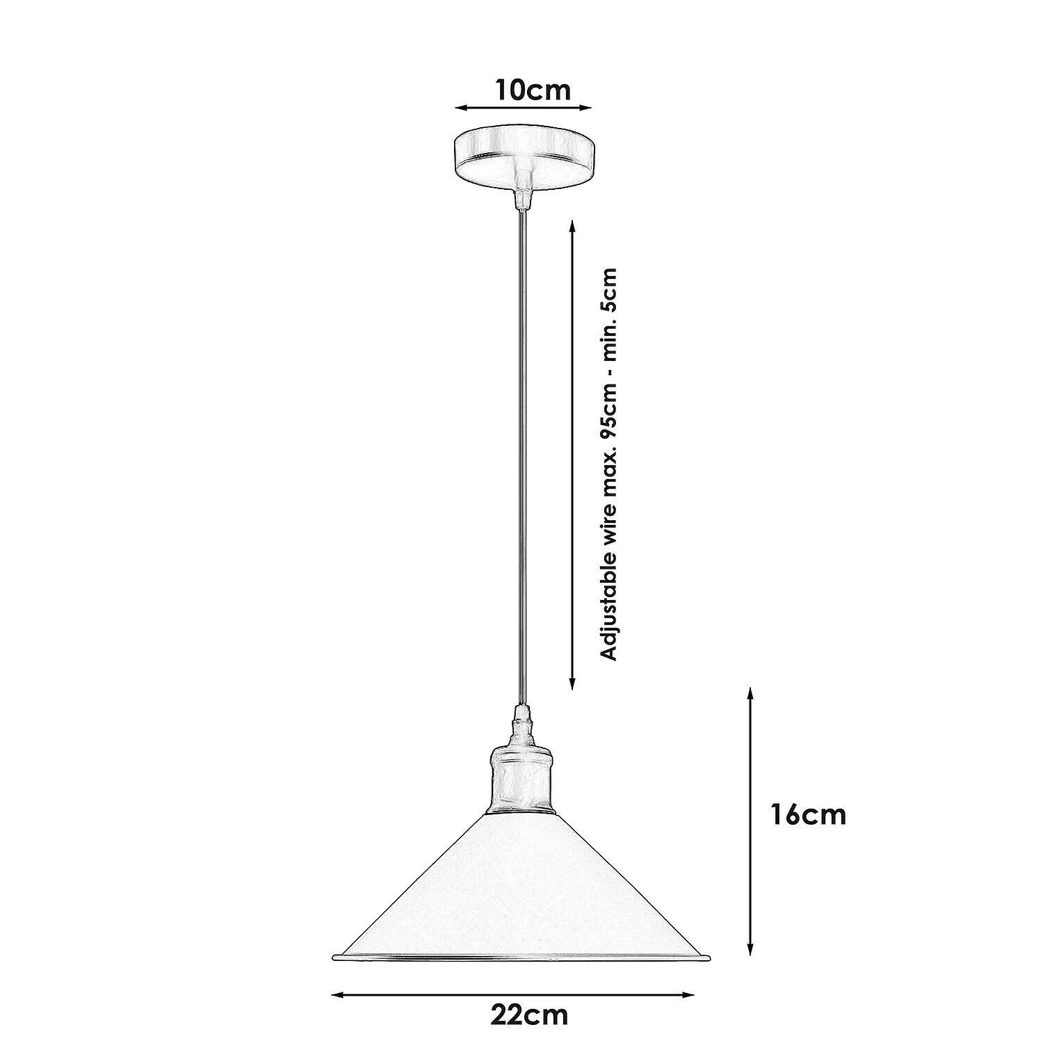 Metal cone shape pendant light~1105