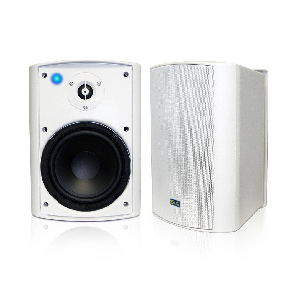 Sound Appeal Bluetooth 6.50 in. IndoorOutdoor Weatherproof Patio Speakers Wireless Outdoor Speakers White SA-BLAST6-W