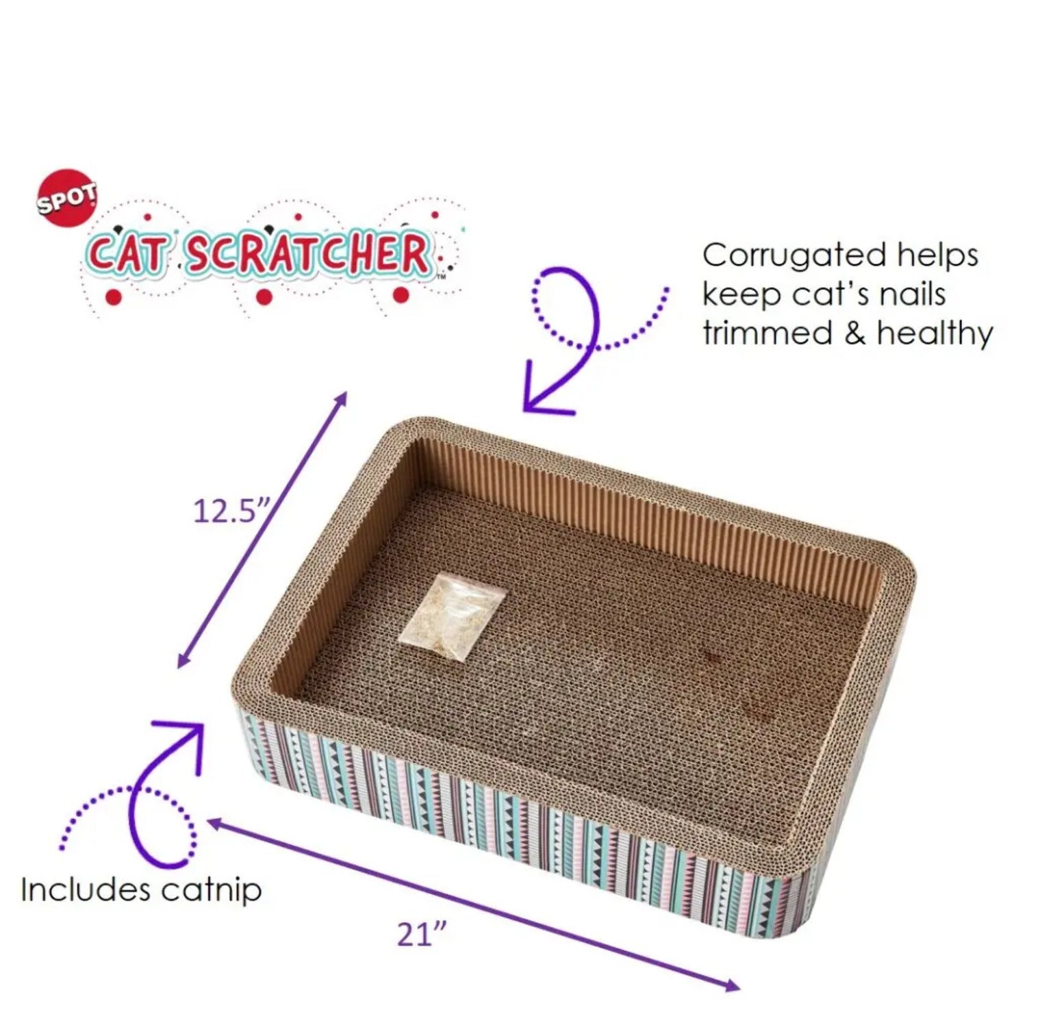 Ethical Products 77474 17 in. Cat Scratcher Bed