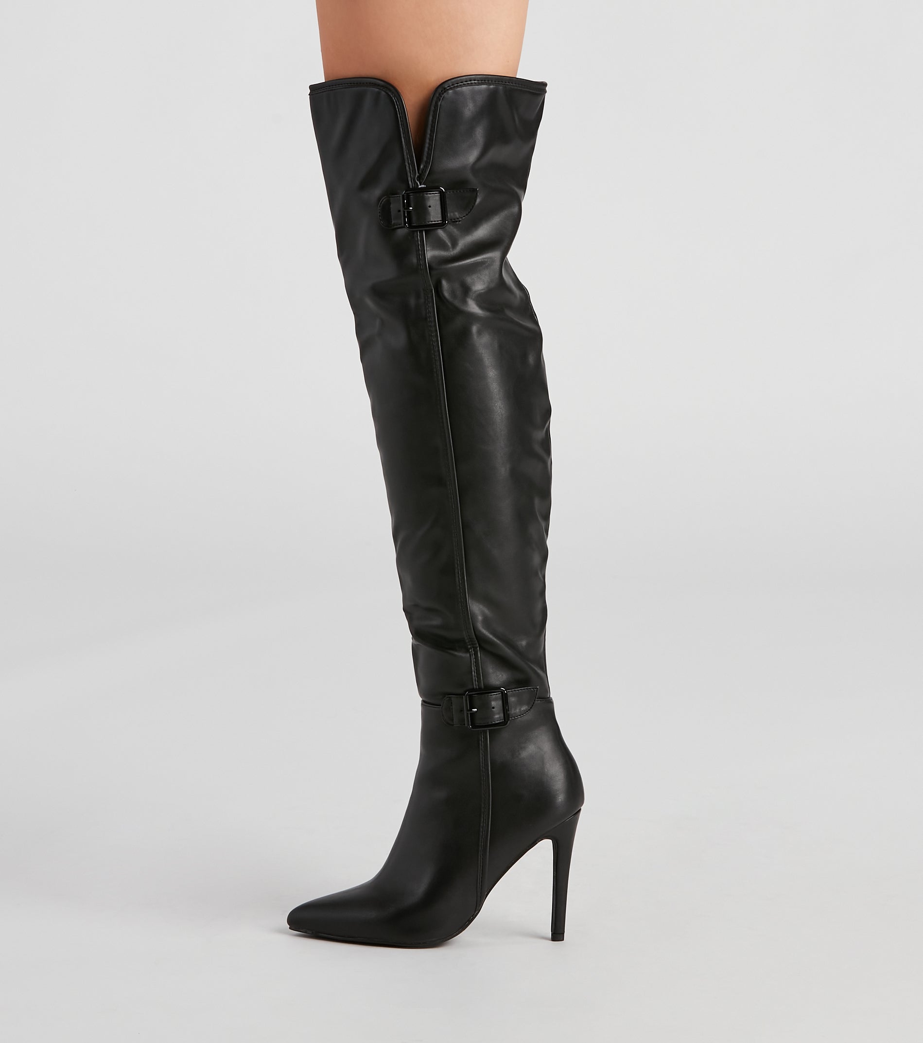 Sleek Moves Over-The-Knee Stiletto Boots