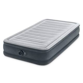 Intex Comfort Deluxe Dura-Beam Plush Airbed Mattress with Built-In Pump Twin 67765ED