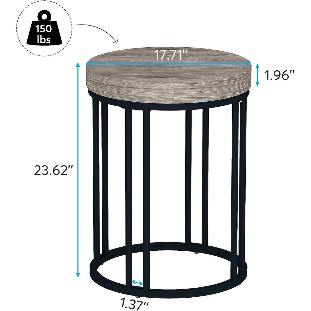 Nightstand Round Side End Table Side Table