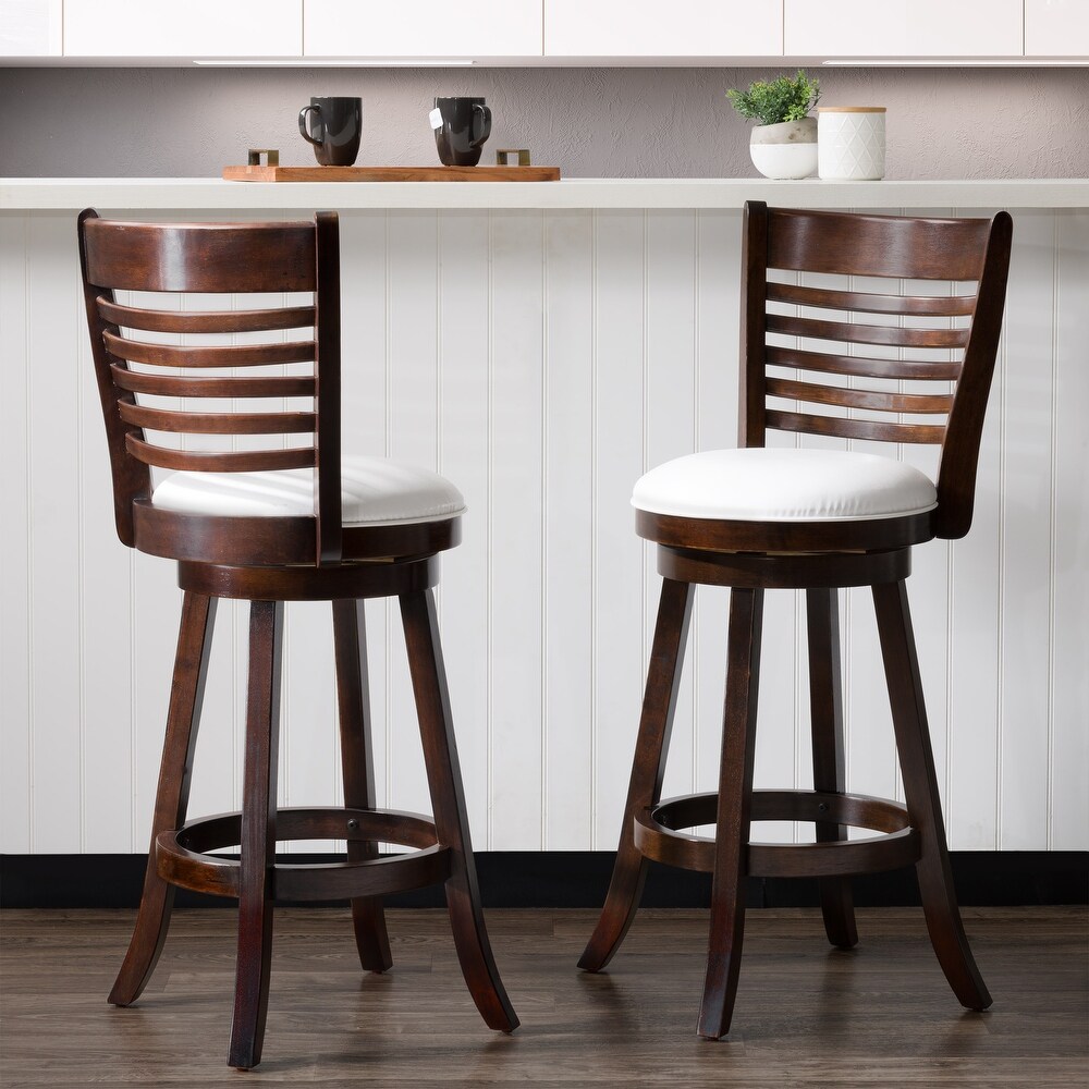 Willa Bar Height Stools with Swivel Seat (Set of 2)