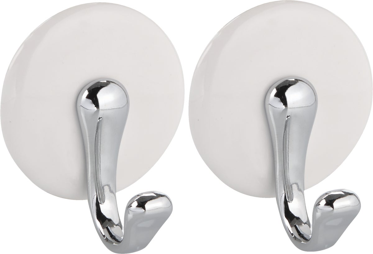 iDesign Forma Medium Self-Adhesive Hook Whiteamp Chrome